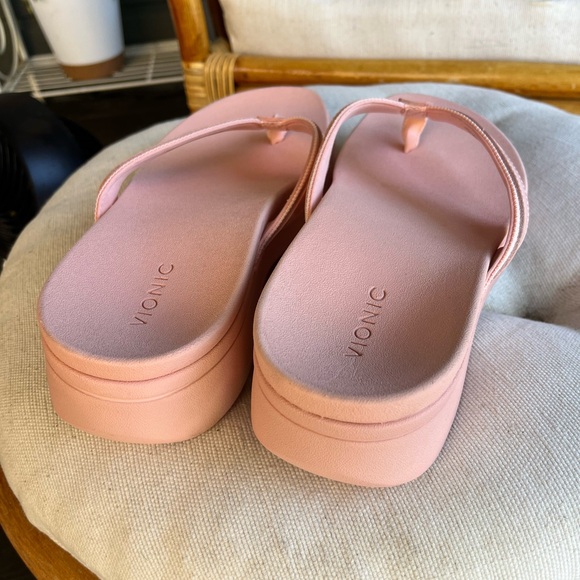 Vionic High Tide II platform flip Flops pink - Picture 5 of 7